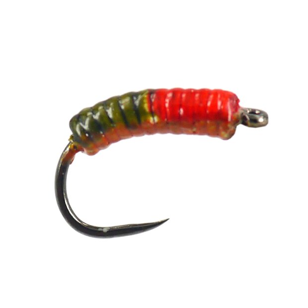 FC French Simple Nymph Olive Red Orange BL